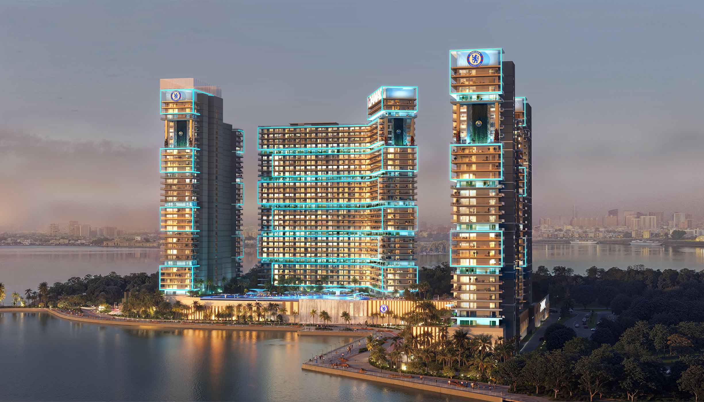 1, 2 & 3-bedroom branded apartments at Chelsea Residences, Dubai Maritime City